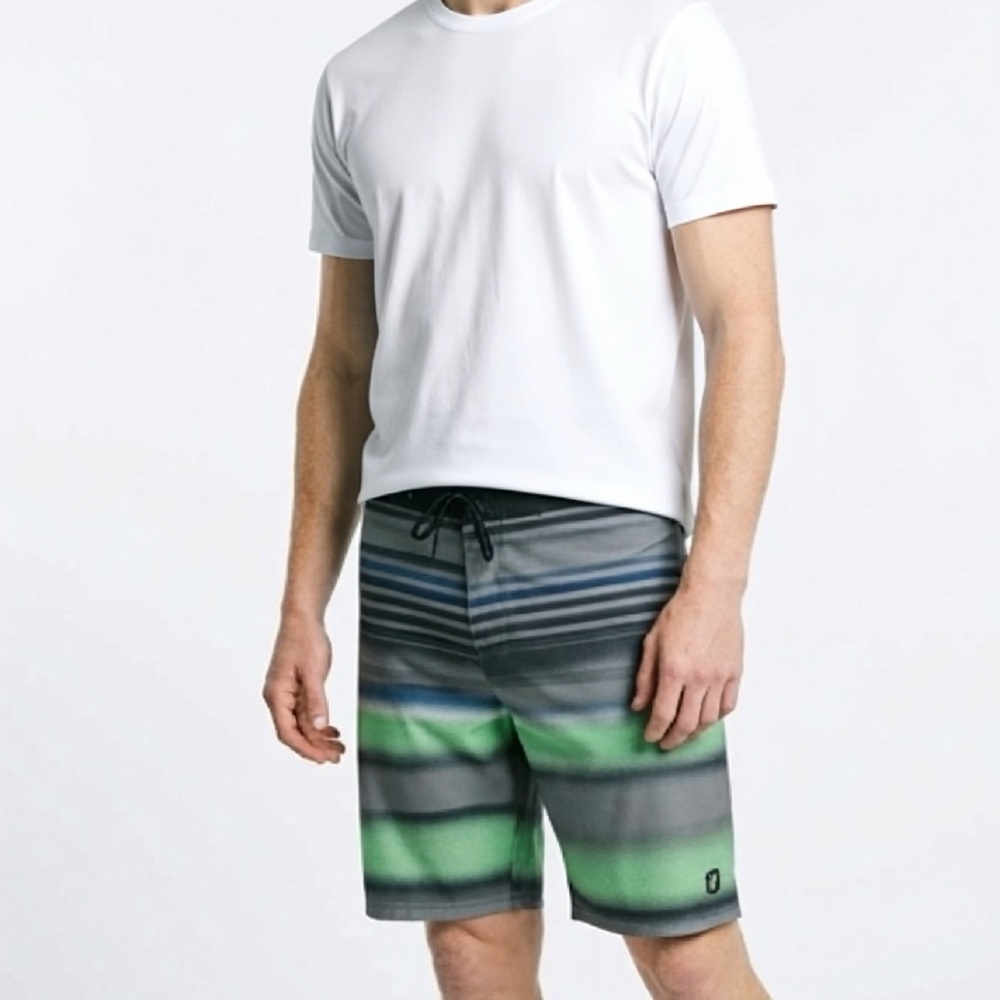 Hurley Phantom Grey Green‎ Men’s Bathing Suit